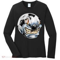 Angry Soccer Ball Women's Long Sleeve Shirt thumb 0