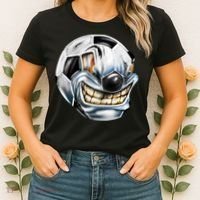 Angry Soccer Ball Women's T-Shirt thumb 2