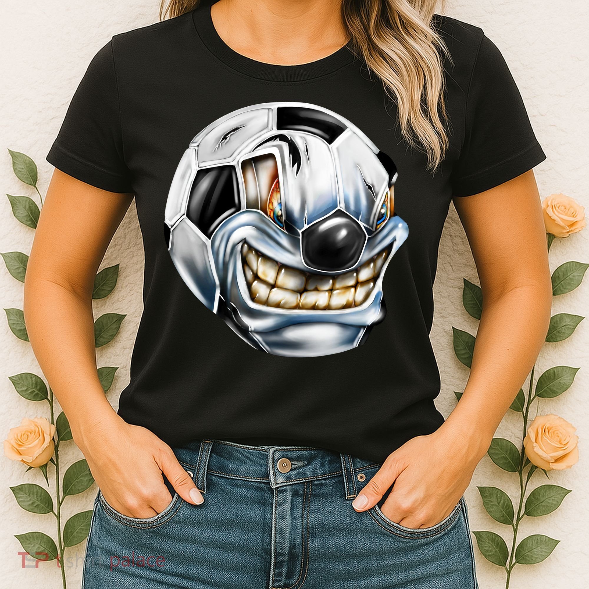 Angry Soccer Ball Women's T-Shirt