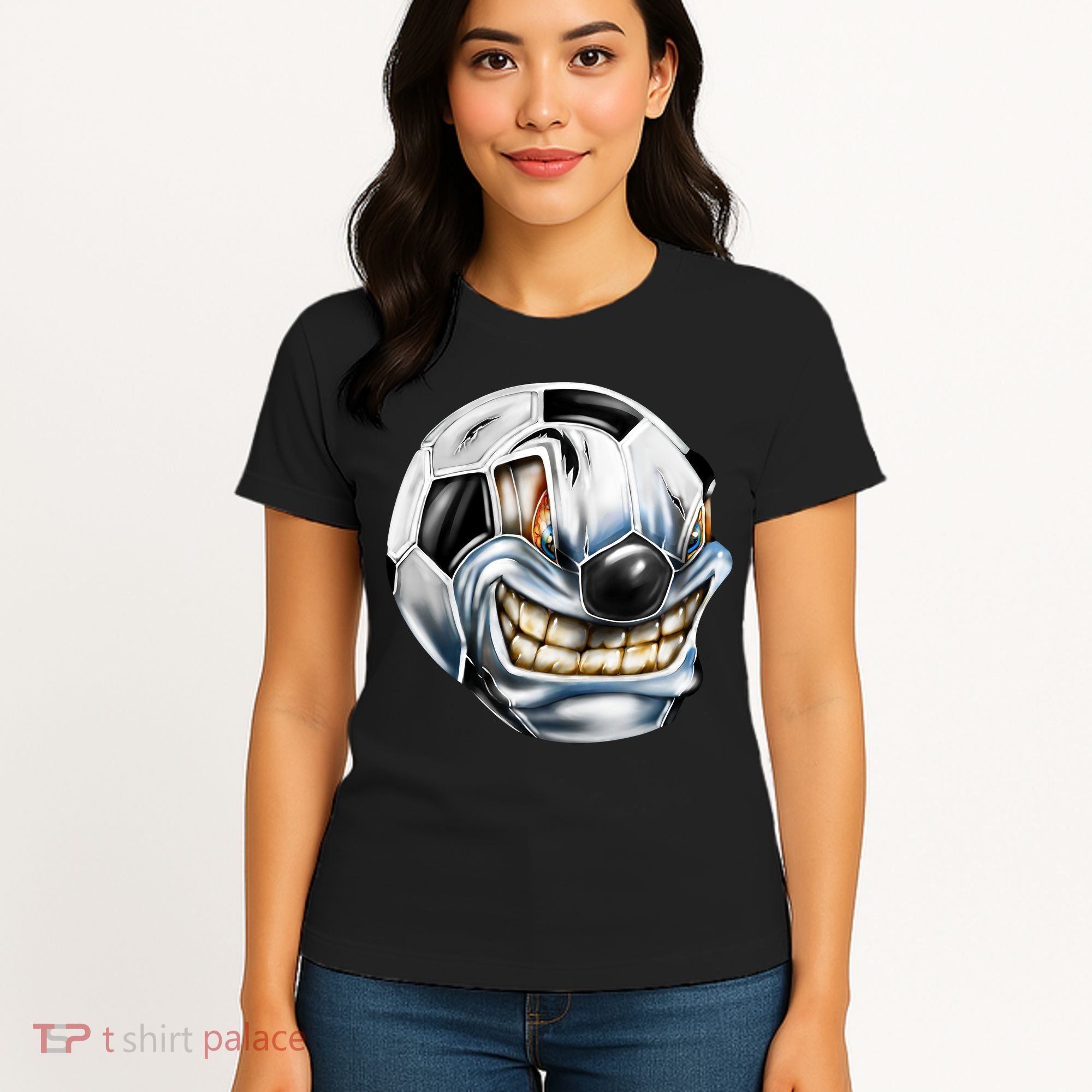 Angry Soccer Ball Women's T-Shirt