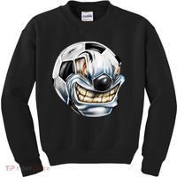 Angry Soccer Ball Kids Sweatshirt thumb 0