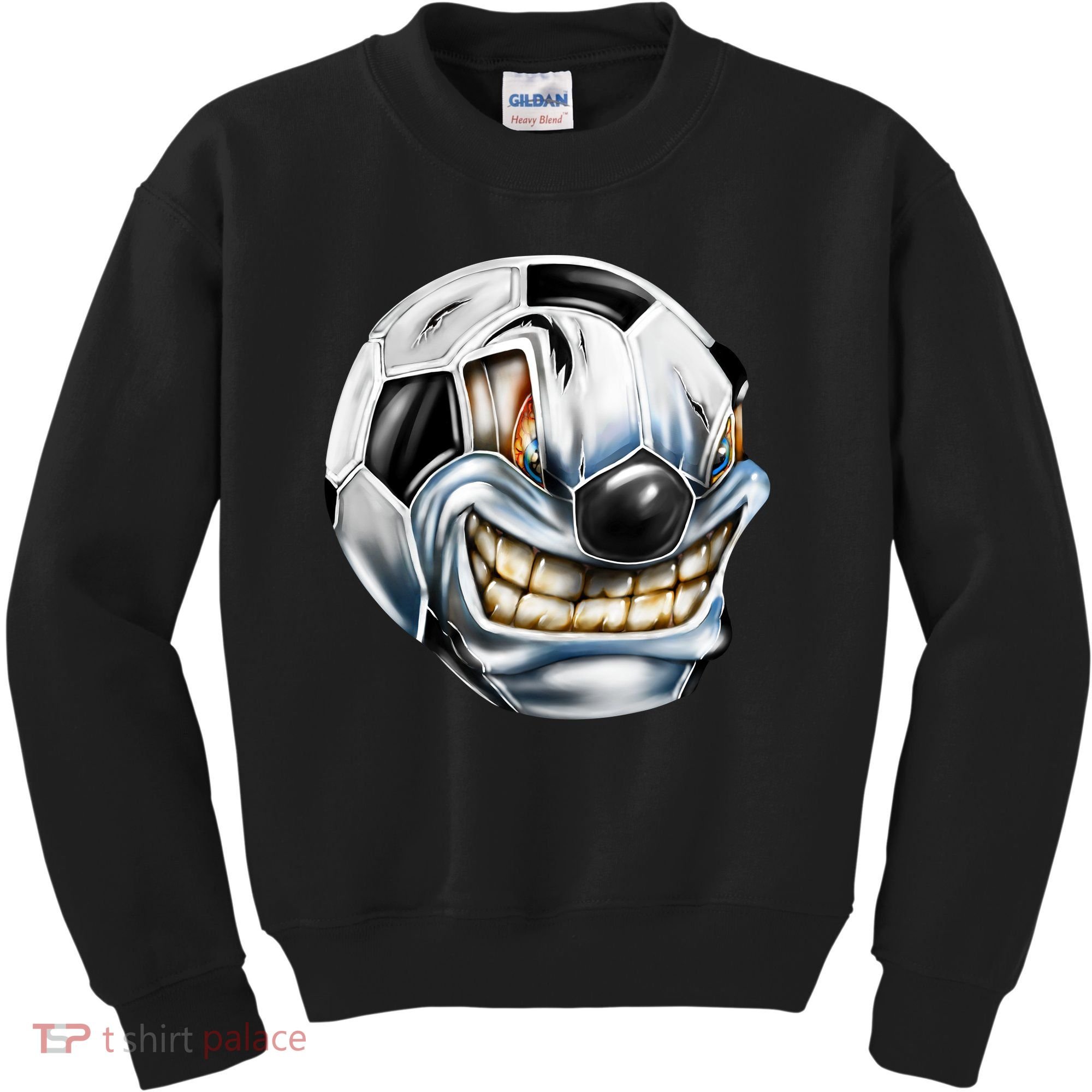 Angry Soccer Ball Kids Sweatshirt