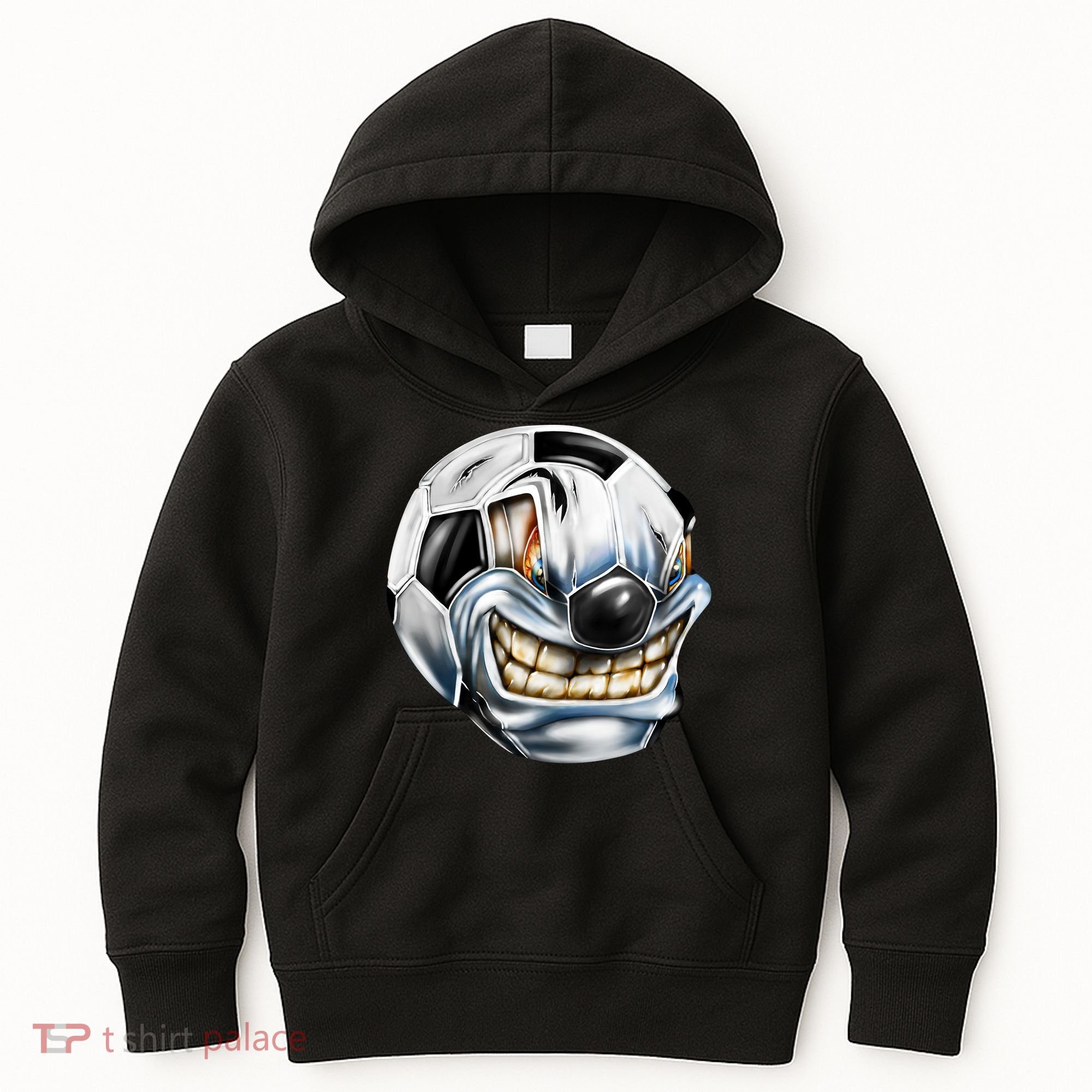 Angry Soccer Ball Kids Hoodie
