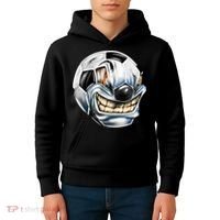 Angry Soccer Ball Kids Hoodie thumb 4