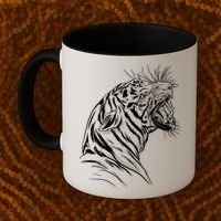 Angry Tiger Coffee Mug thumb 2