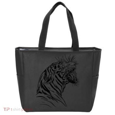 Angry Tiger Tote Bag