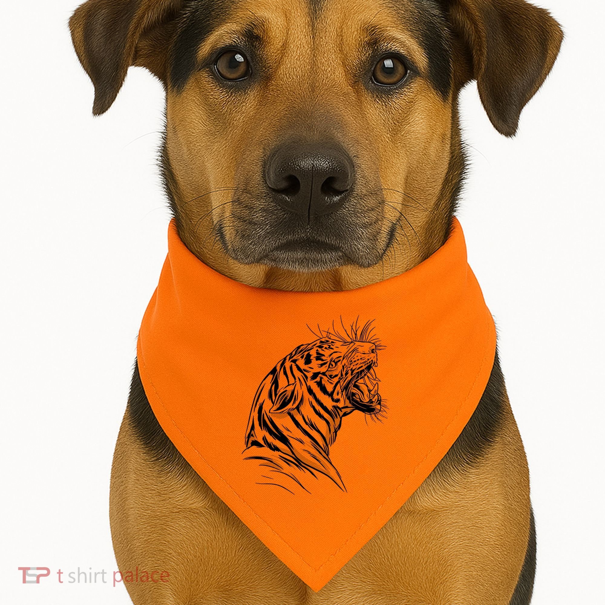 Angry Tiger USA-Made Doggie Bandana