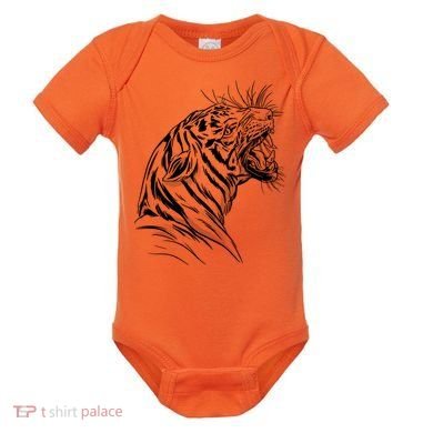 Angry Tiger Baby Bodysuit