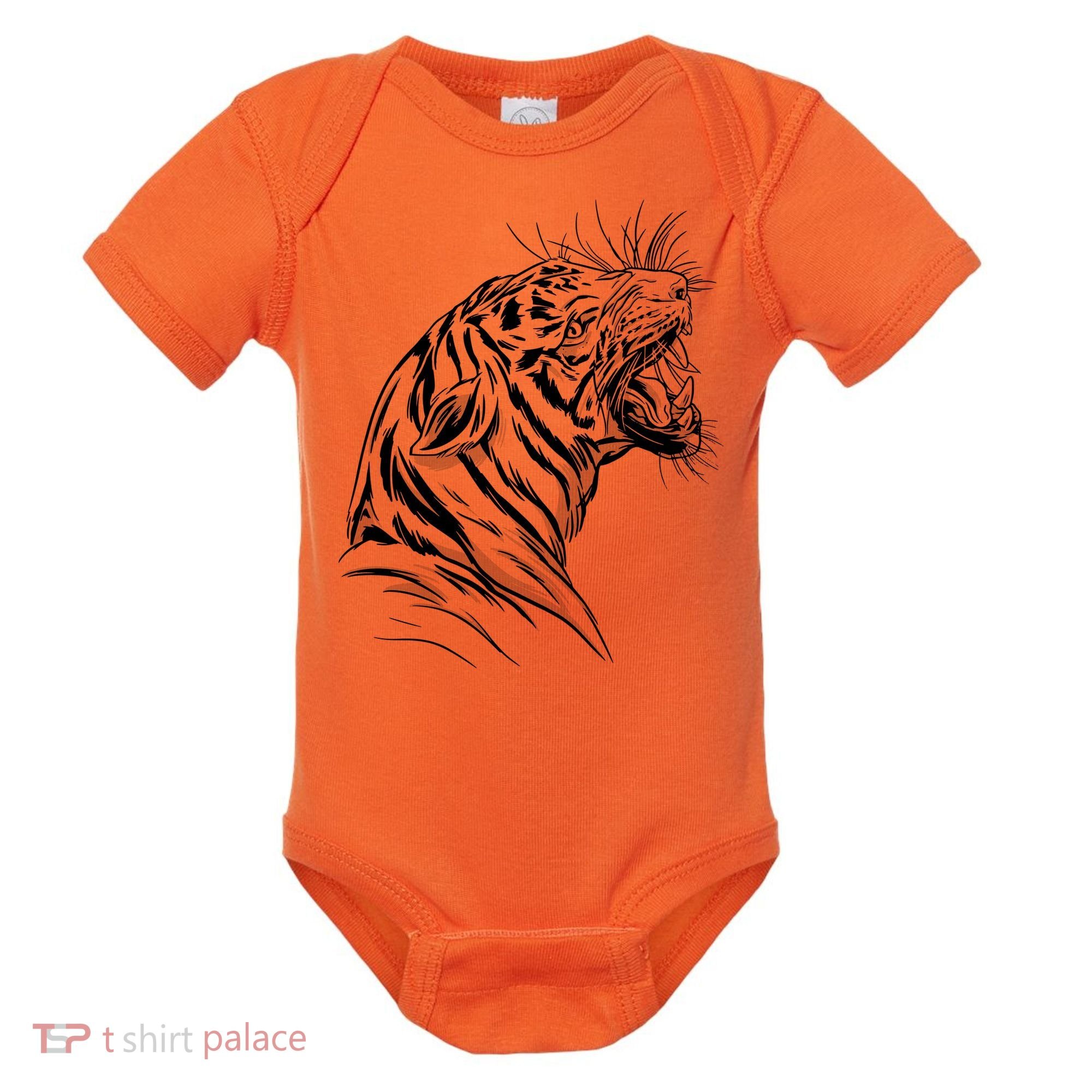 Angry Tiger Baby Bodysuit