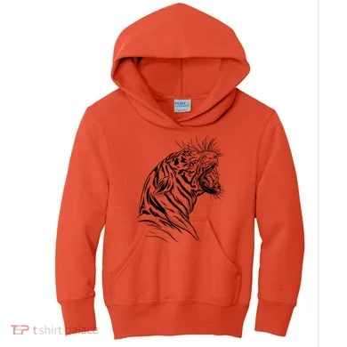 Angry Tiger Kids Hoodie