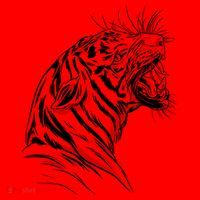 Angry Tiger Santa Hat thumb 1