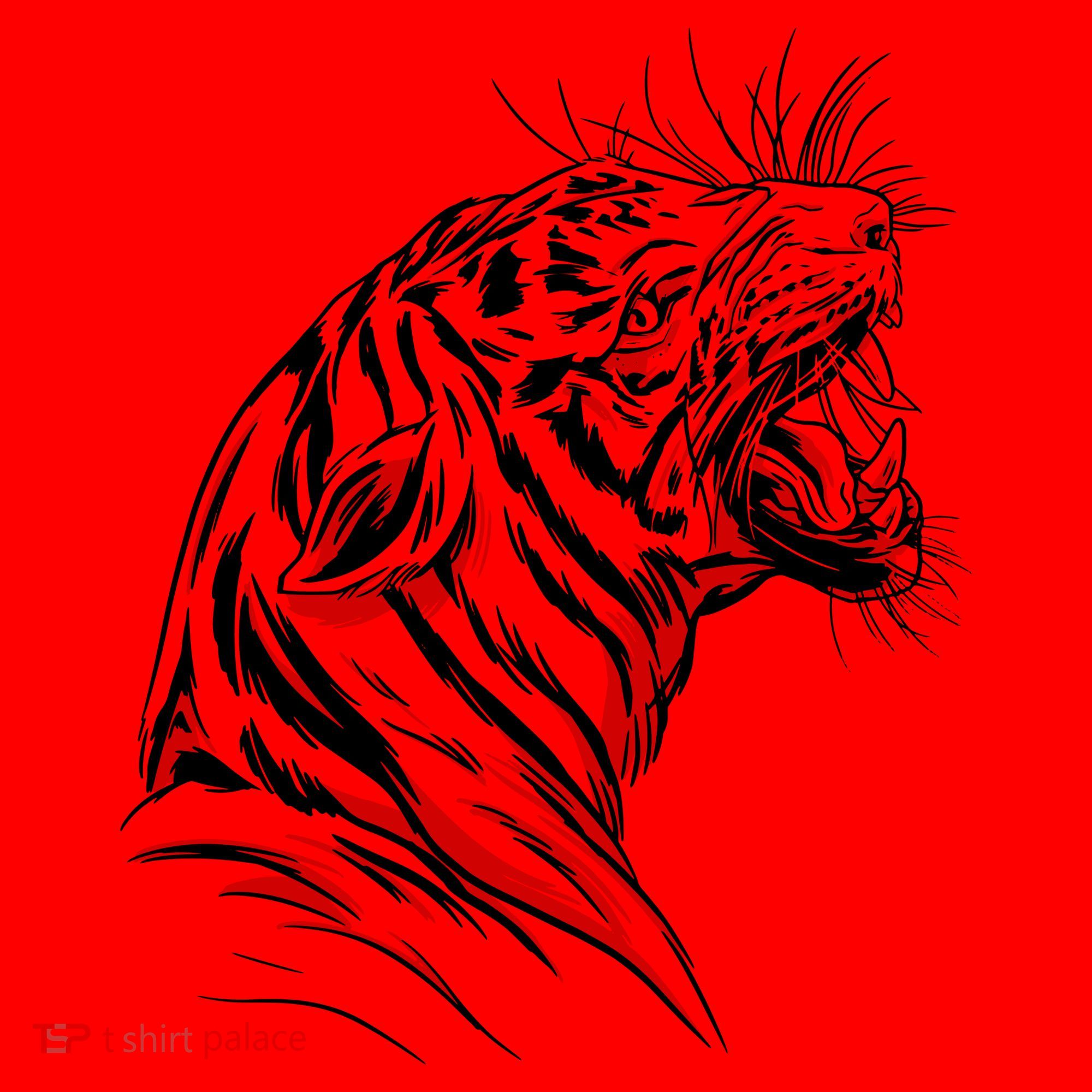Angry Tiger Santa Hat