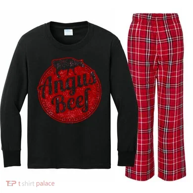 Angus Beef Kids Long Sleeve Plaid Pajama Set