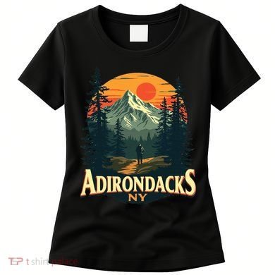 Adirondacks Ny Hiking Mountains Nature Lovers Design Women's T-Shirt