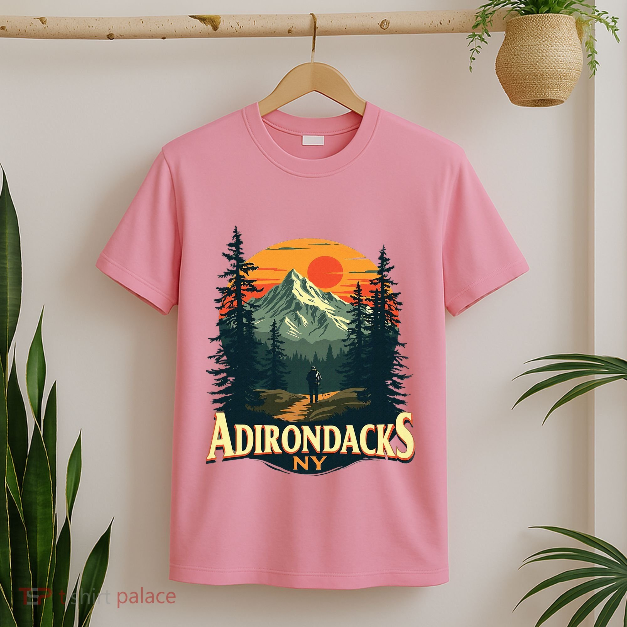 Adirondacks Ny Hiking Mountains Nature Lovers T-Shirt