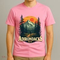 Adirondacks Ny Hiking Mountains Nature Lovers T-Shirt thumb 3