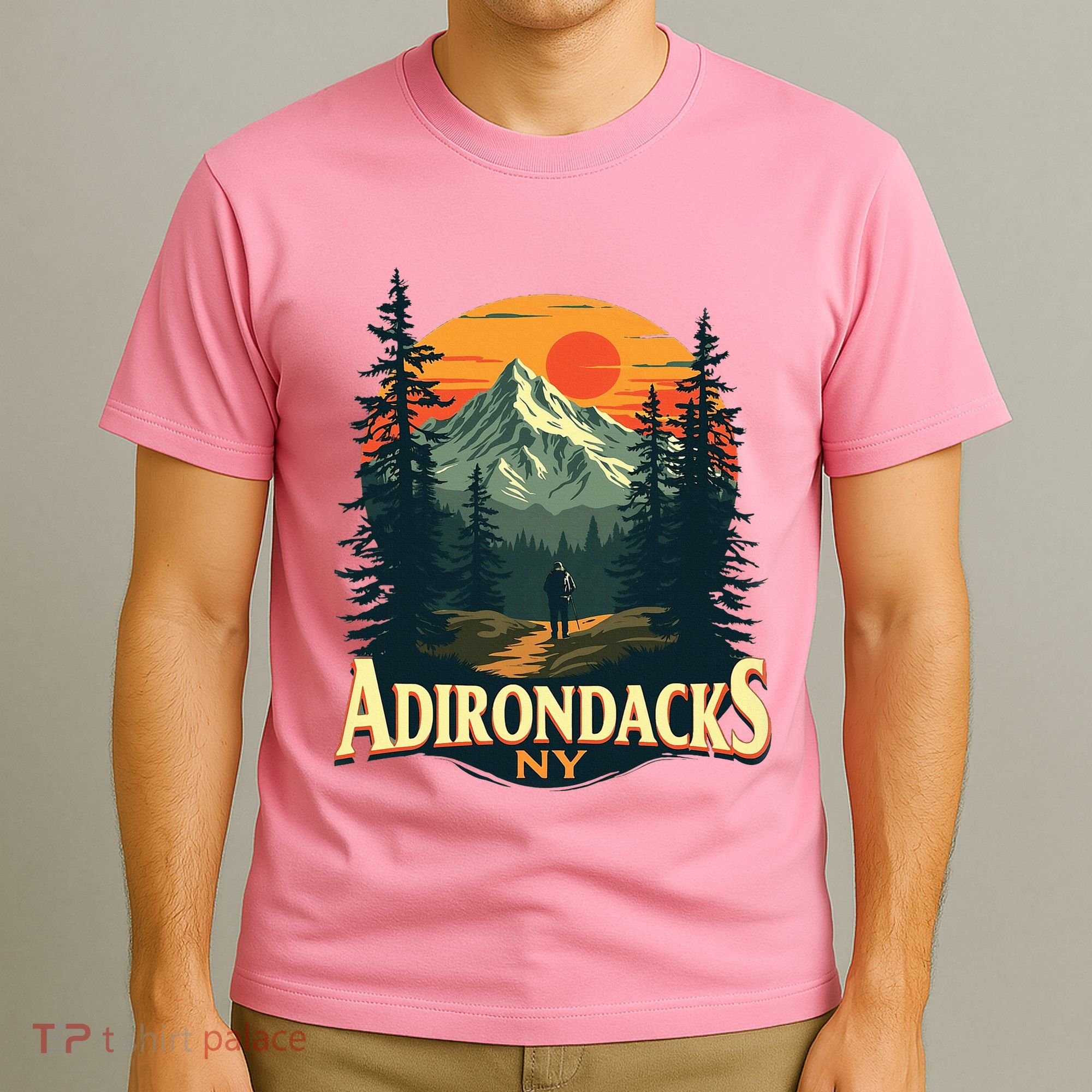 Adirondacks Ny Hiking Mountains Nature Lovers T-Shirt