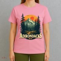 Adirondacks Ny Hiking Mountains Nature Lovers T-Shirt thumb 4