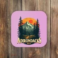Adirondacks Ny Hiking Mountains Nature Lovers Coaster thumb 0