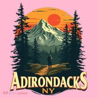 Adirondacks Ny Hiking Mountains Nature Lovers Mousepad thumb 1