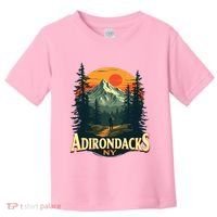 Adirondacks Ny Hiking Mountains Nature Lovers Toddler T-Shirt thumb 0