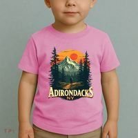 Adirondacks Ny Hiking Mountains Nature Lovers Toddler T-Shirt thumb 2
