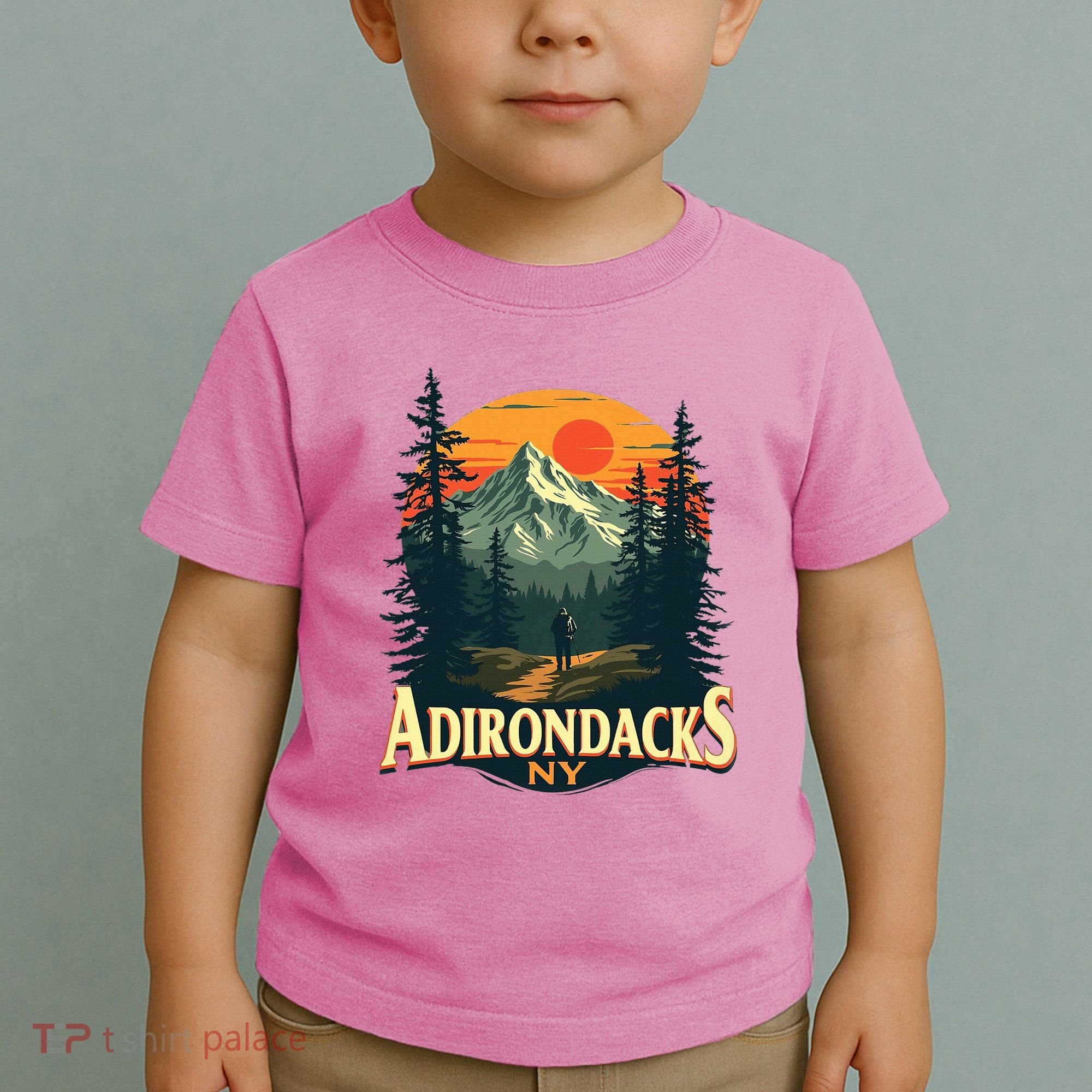 Adirondacks Ny Hiking Mountains Nature Lovers Toddler T-Shirt