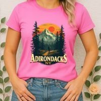 Adirondacks Ny Hiking Mountains Nature Lovers Women's T-Shirt thumb 2