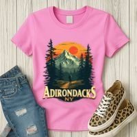 Adirondacks Ny Hiking Mountains Nature Lovers Women's T-Shirt thumb 3