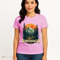 Adirondacks Ny Hiking Mountains Nature Lovers Women's T-Shirt thumb 4
