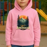 Adirondacks Ny Hiking Mountains Nature Lovers Kids Hoodie thumb 2