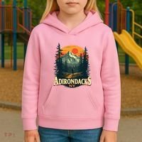 Adirondacks Ny Hiking Mountains Nature Lovers Kids Hoodie thumb 3