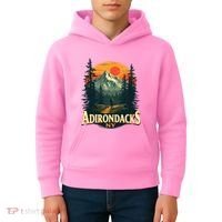 Adirondacks Ny Hiking Mountains Nature Lovers Kids Hoodie thumb 4