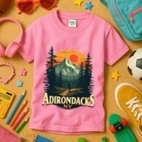 Adirondacks Ny Hiking Mountains Nature Lovers Kids T-Shirt thumb 3
