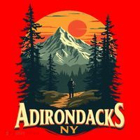 Adirondacks Ny Hiking Mountains Nature Lovers Santa Hat thumb 1