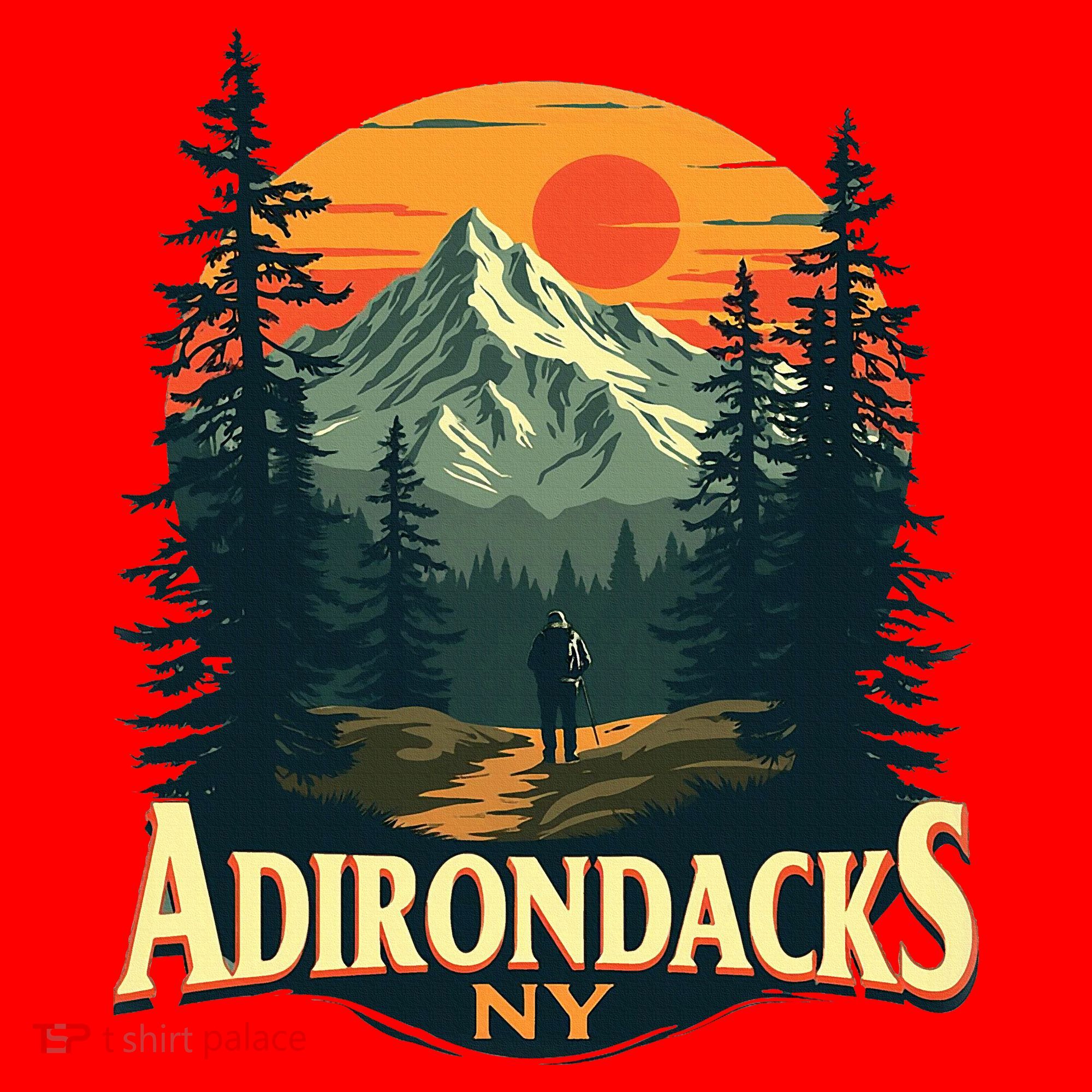 Adirondacks Ny Hiking Mountains Nature Lovers Santa Hat