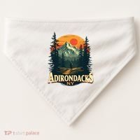 Adirondacks Ny Hiking Mountains Nature Lovers USA-Made Doggie Bandana thumb 0