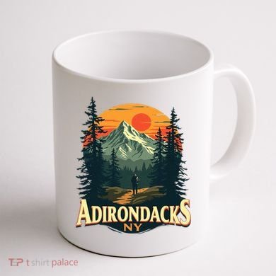 Adirondacks Ny Hiking Mountains Nature Lovers Coffee Mug back