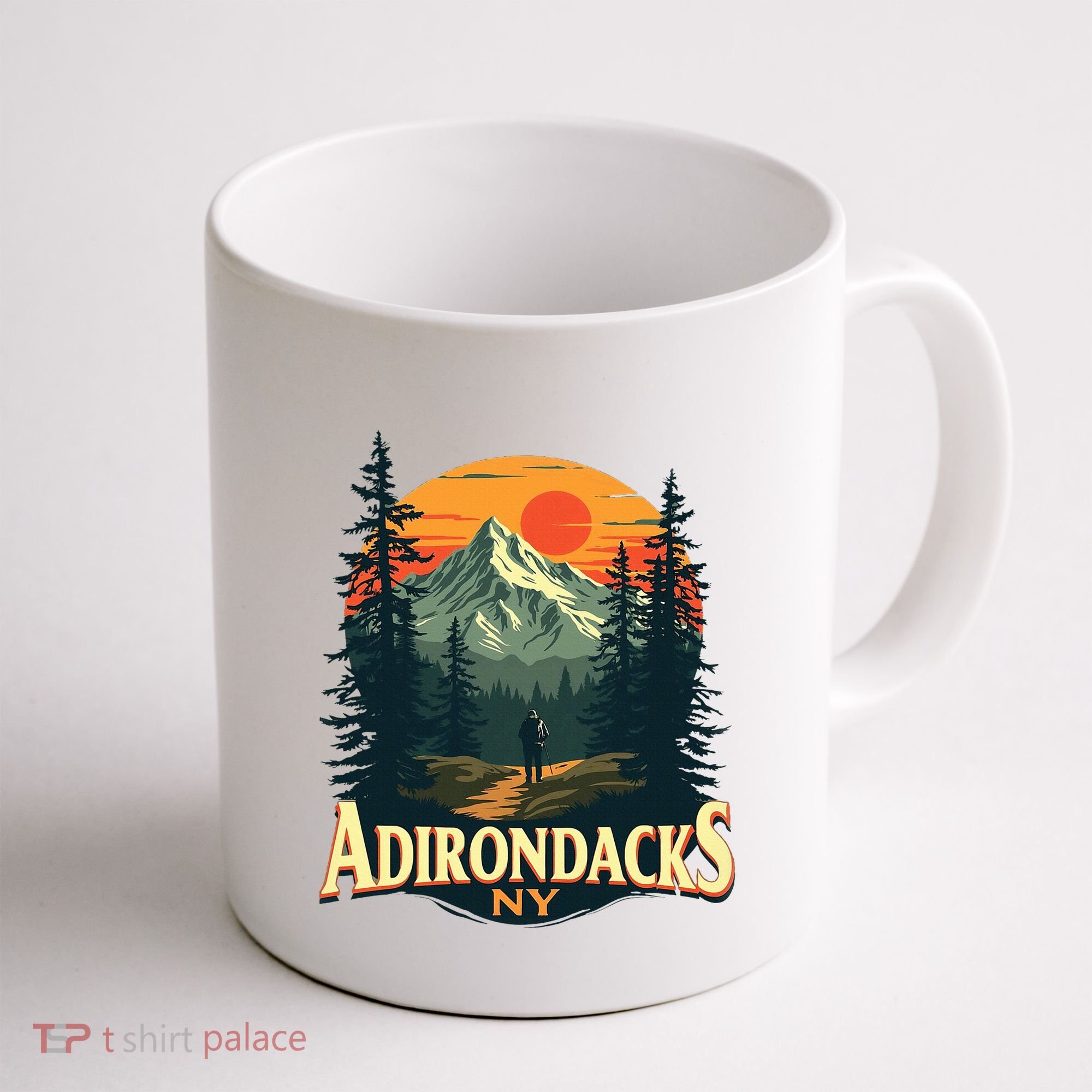 Adirondacks Ny Hiking Mountains Nature Lovers Coffee Mug