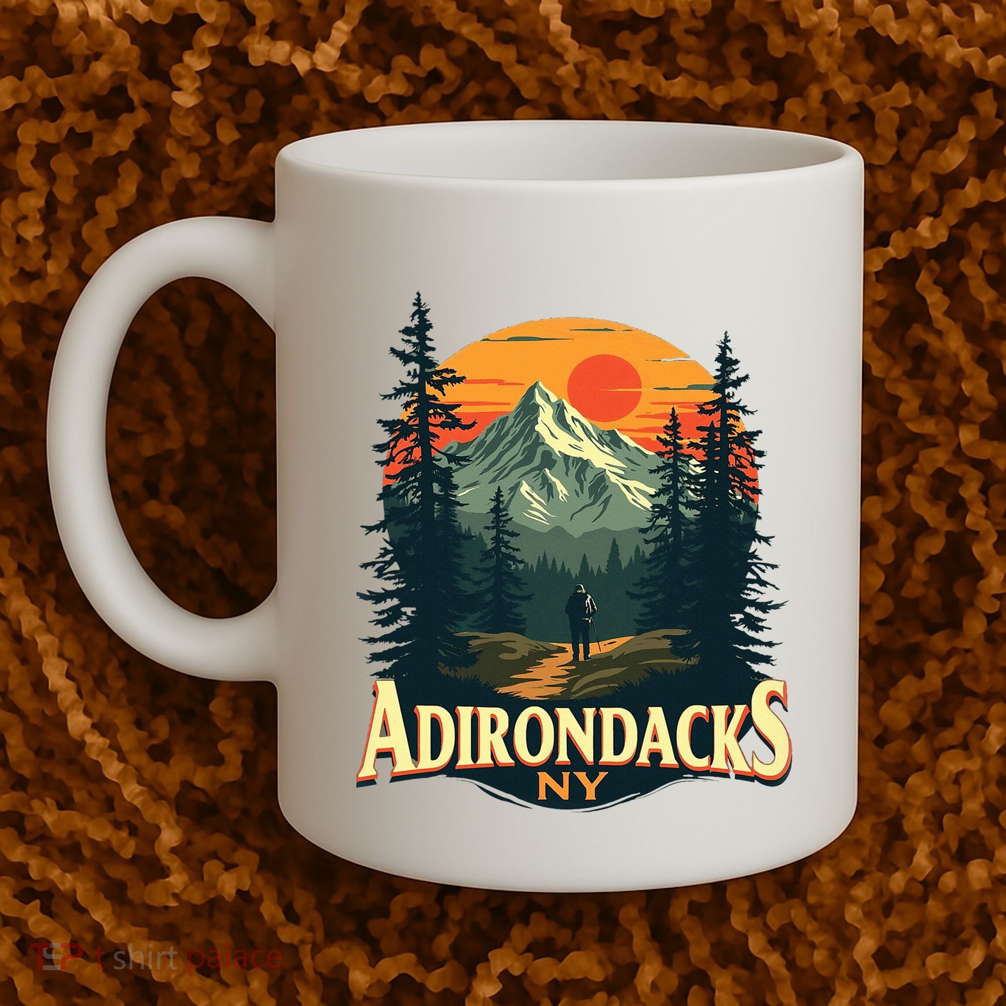 Adirondacks Ny Hiking Mountains Nature Lovers Coffee Mug
