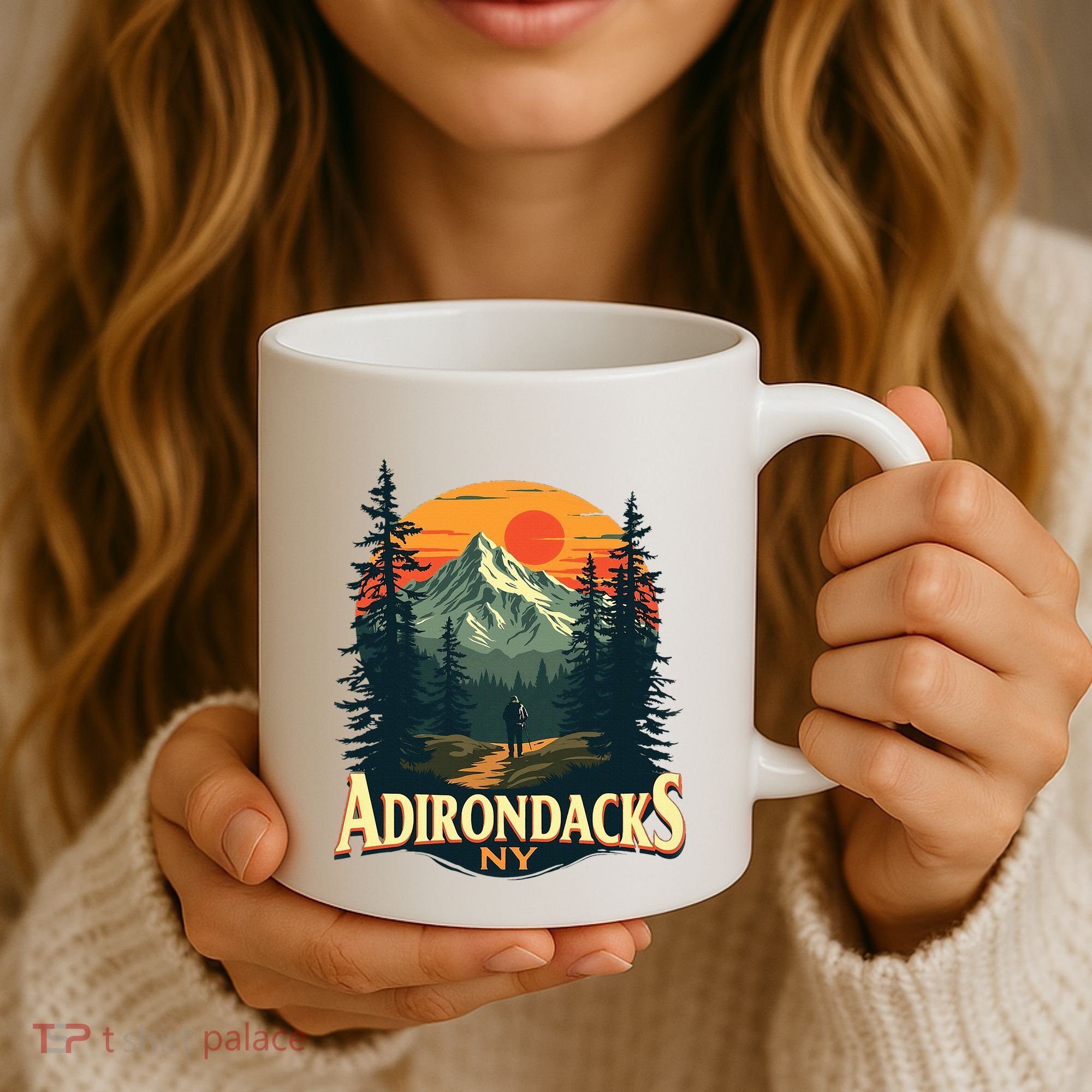 Adirondacks Ny Hiking Mountains Nature Lovers Coffee Mug