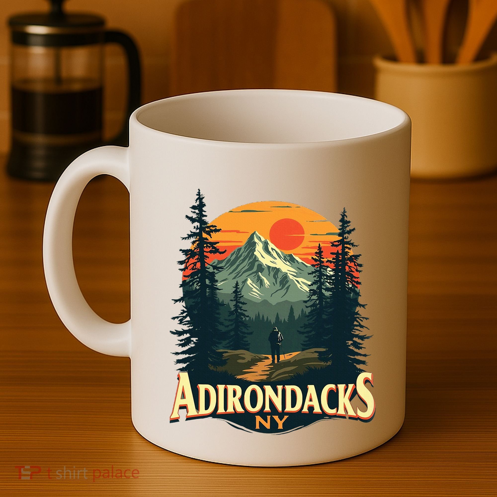 Adirondacks Ny Hiking Mountains Nature Lovers Coffee Mug