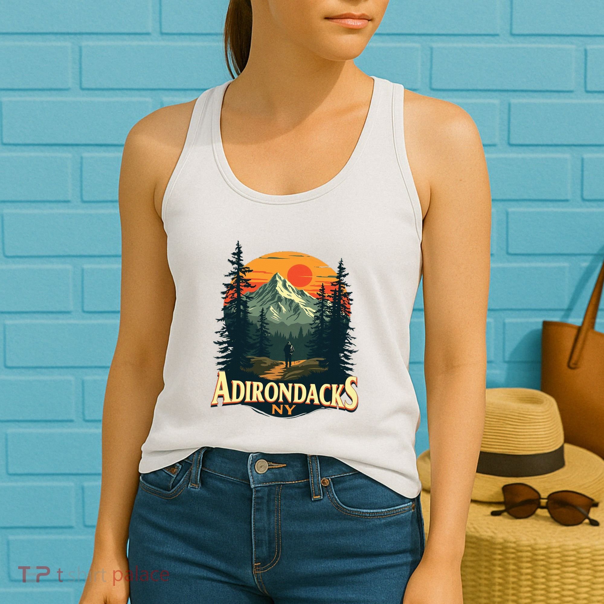 Adirondacks Ny Hiking Mountains Nature Lovers Women's Tank Top