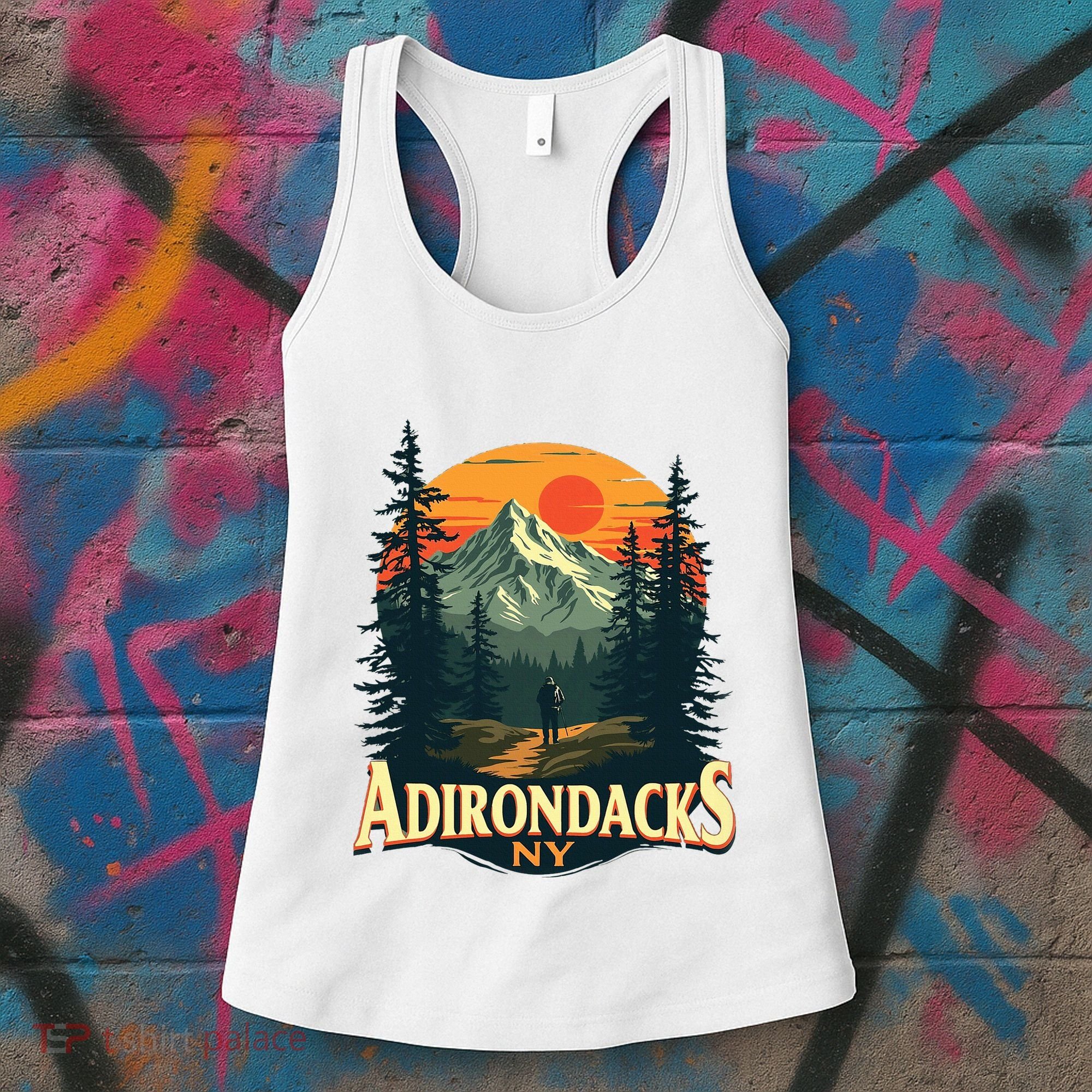 Adirondacks Ny Hiking Mountains Nature Lovers Women's Tank Top