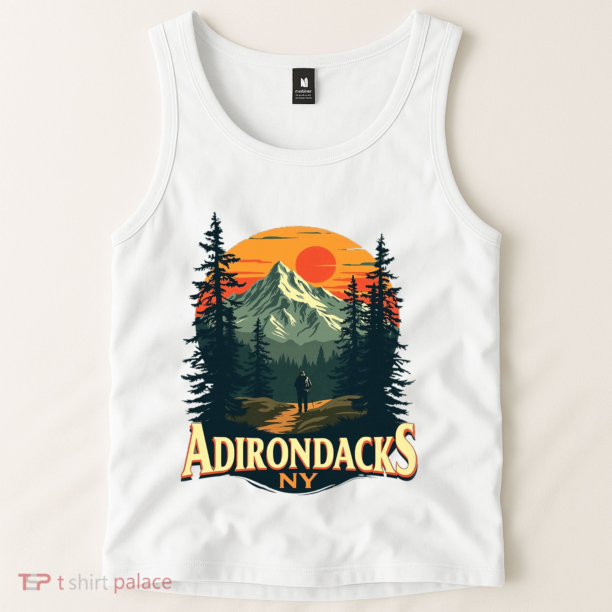 Adirondacks Ny Hiking Mountains Nature Lovers Tank Top