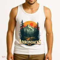 Adirondacks Ny Hiking Mountains Nature Lovers Tank Top thumb 3