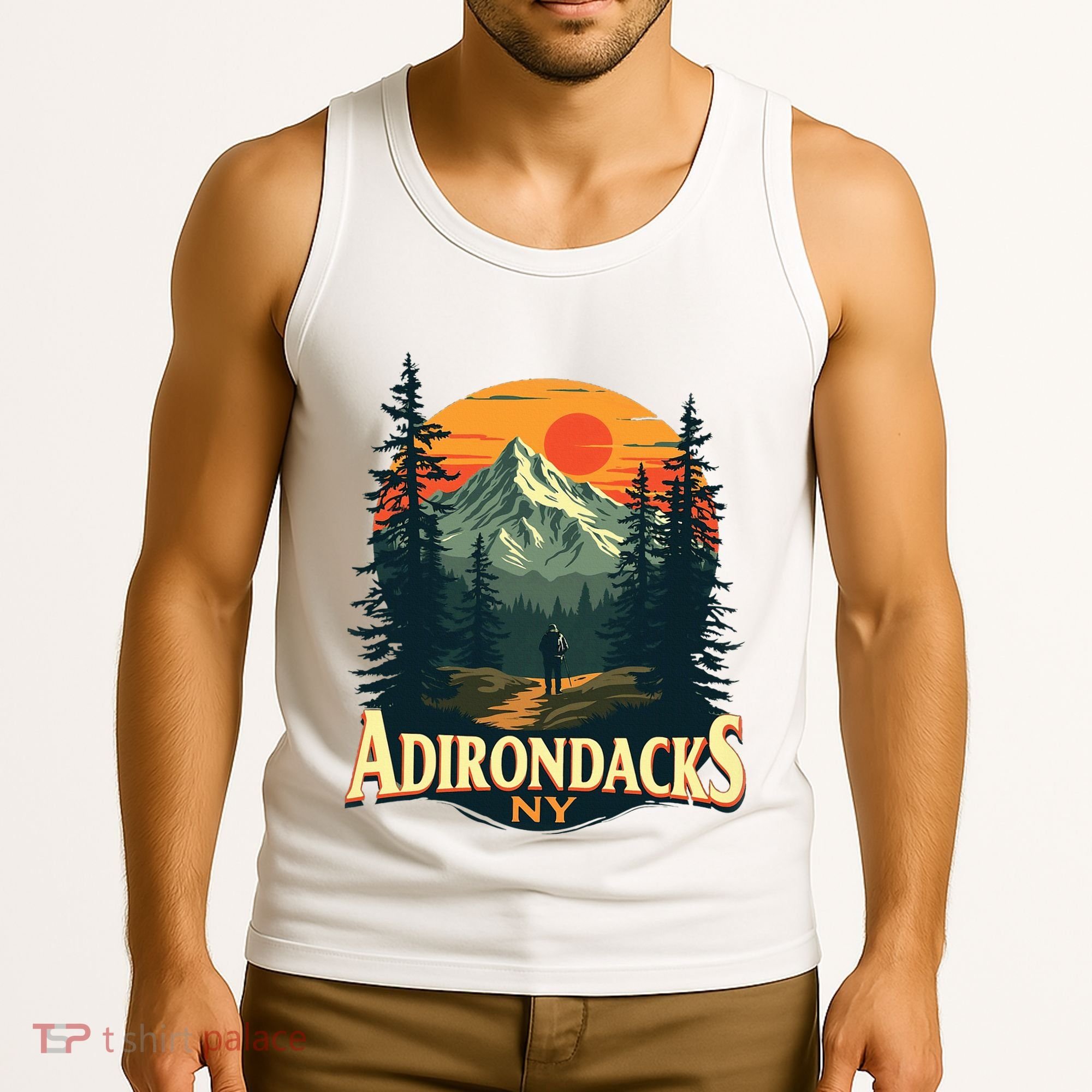 Adirondacks Ny Hiking Mountains Nature Lovers Tank Top