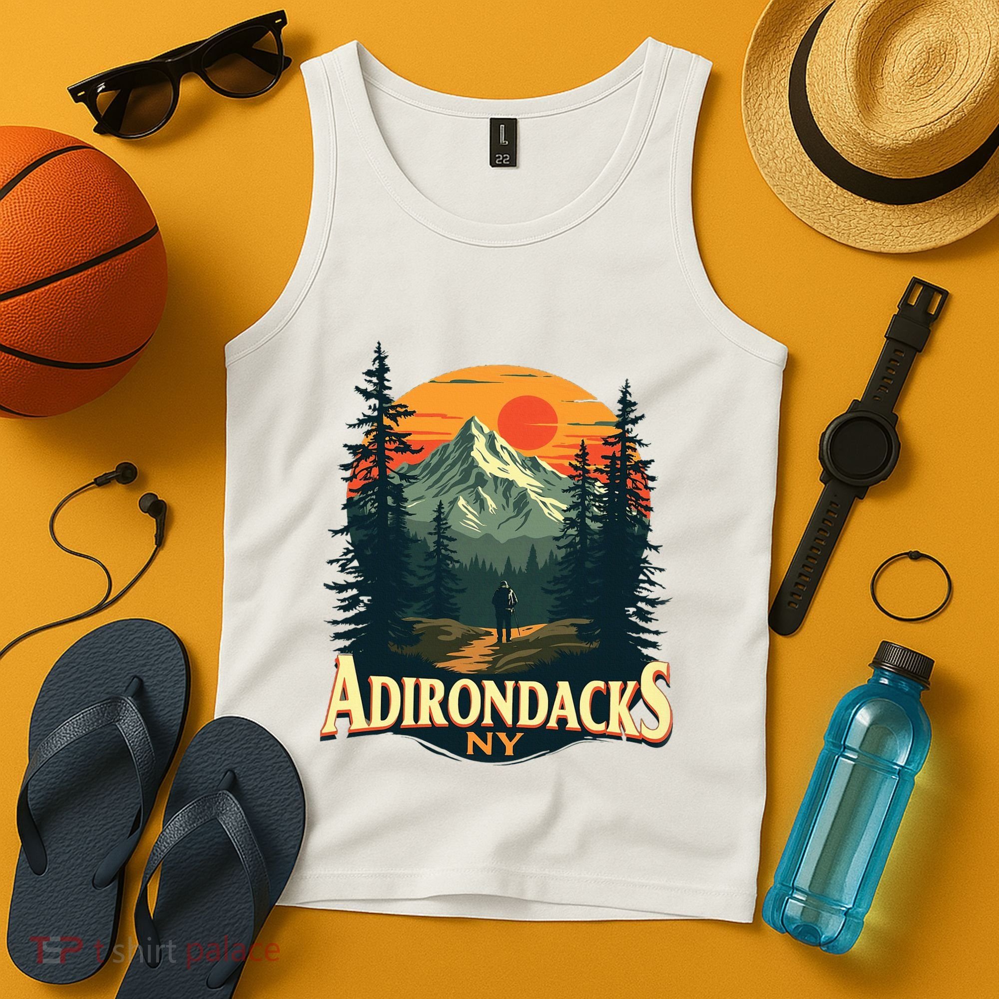 Adirondacks Ny Hiking Mountains Nature Lovers Tank Top