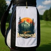 Adirondacks Ny Hiking Mountains Nature Lovers Golf Towel thumb 2