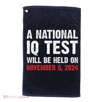 A National Iq Test Will Be Held On Nov 52024 Golf Towel